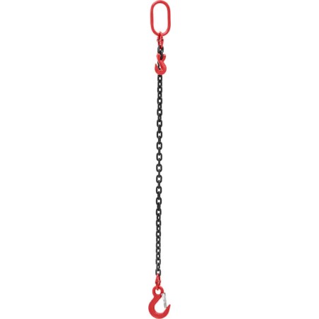 Steinberg 1-strängiges Transportkettengehänge mit Haken und Längenverstellung, 1 m, 2000 kg Transportkettengehänge