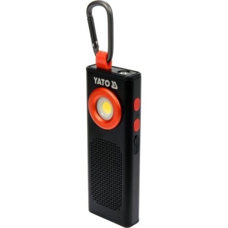 Yato YATO ARBEITSTASCHENLAMPE 500 lm, 2000 mAh, Lautsprecher