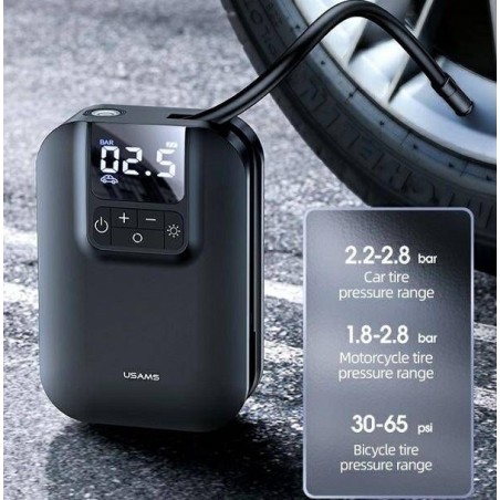 Usams USAMS Mini-Luftpumpe US-ZB215 Air Car Pump 5000 mAh CQBZB21501