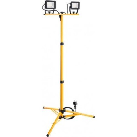 Goobay LED-Baustrahler mit Teleskopstativ, 2 x 20 W