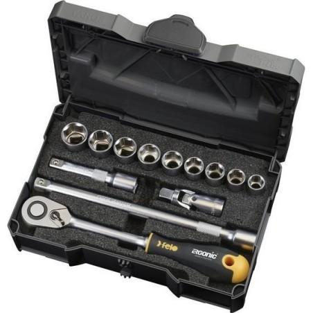 Felo-Werkzeugsatz 1/2" FELO ERGONOMIC 12-teilig + Ratsche (1 Satz)