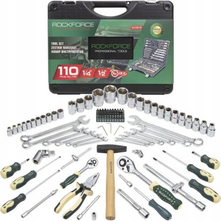 Rockforce-Werkzeugsatz ROCKFORCE SCHRAUBENSCHLÜSSELSATZ 110-teilig 1/2" 1/4" RF-41101-5