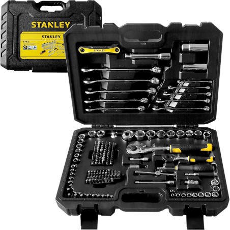 Stanley-Werkzeugsatz STANLEY SCHRAUBENSCHLÜSSEL-SATZ 175-teilig 1/4 - 1/2