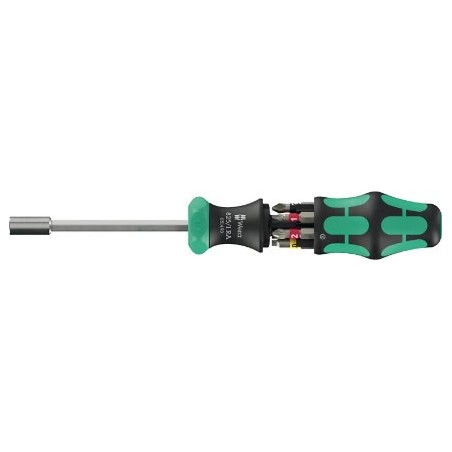 Wera Kraftform Kompakt 27 RA 1, Ratsche mit Bits, 6-teilig