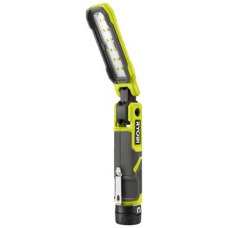 Akku-Werkstattleuchte RYOBI RLI4-0, 4,0 V, 100/250/650 lm, mit Magnet, ohne Akku.