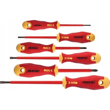 Felo-Werkzeugset Ergonic VDE 3,0/ 4,0/ 5,5/ PH1 /PH2/ Z2 + Magnetisierer