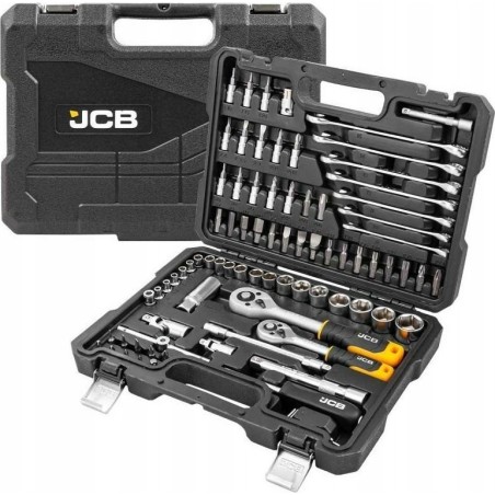 JCB-Werkzeugsatz SCHRAUBENSCHLÜSSELSATZ  82-teilig 3/8" 1/4"