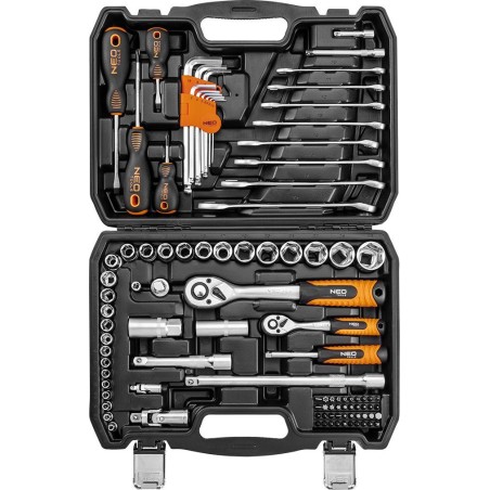 Werkzeug- und Zubehörset NEO, 1/2", 1/4", 100-teilig