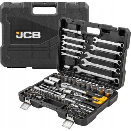 JCB-Werkzeugsatz JCB-Schraubenschlüsselsatz  82-teilig 1/2" 1/4"