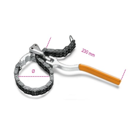 Beta Tools Kettenschlüssel für Ölfilter (1488L)
