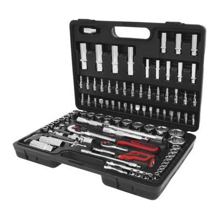 KS Tools 1/4 + 1/2 CHROMEplus Steckschlüsselsatz, 96-teilig