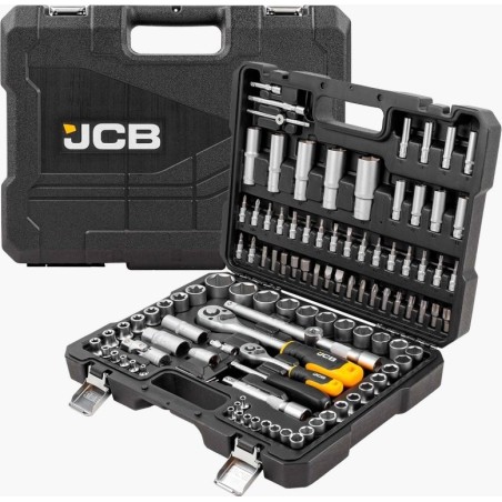 JCB-Werkzeugsatz JCB-Schlüsselsatz, 108-teilig, 1/2" und 1/4"