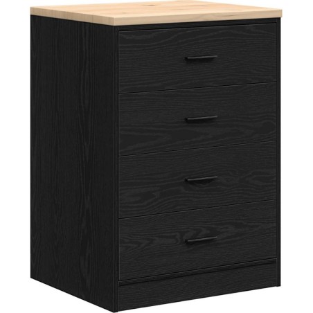 Garagenschrank, schwarz, 60 x 51 x 85 cm