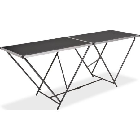 vidaXL Klapptisch zum Tapezieren, MDF und Aluminium, 200 x 60 x 78 cm