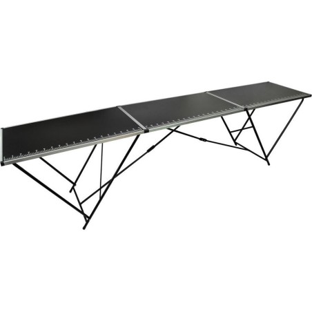 vidaXL Klapptisch zum Tapezieren, MDF und Aluminium, 300 x 60 x 78 cm