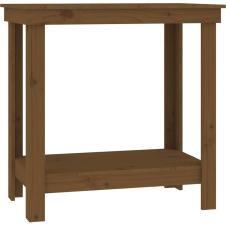 vidaXL vidaXL Arbeitstisch, honigbraun, 80 x 50 x 80 cm, Kiefernholz