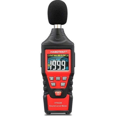 Habotest Digitales Dezibelmessgerät Habotest HT622B, USB, A/C