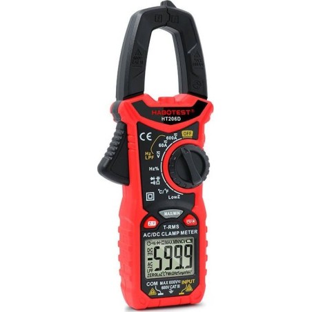 Habotest Digitales Zangenmessgerät Habotest HT206D True RMS, NCV, LPF