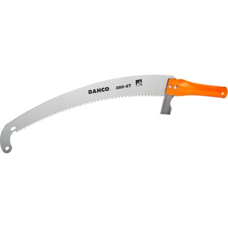 Bahco Bahco-Säge für Schäfte mit 25 mm Durchmesser. Geschliffene Zähne. Sägeblattlänge 360 mm. Gebogene „Spitze“, damit sie nicht aus dem