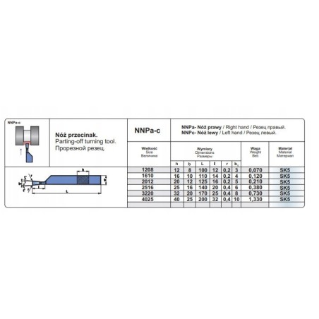 NNPA 4025 SK5 NOZ TOK.ISO 7 R
