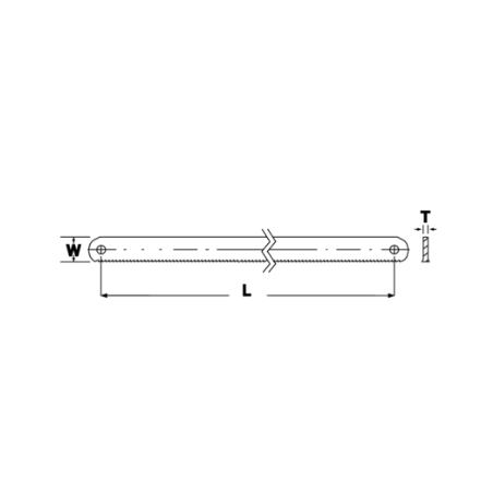 Bahco Sandflex-Bimetall-Sägeblatt für Kasto-Maschinen, 450 x 38 mm, 2 mm (3809-450-38-2.00-6)