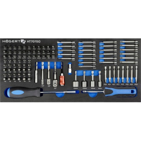 Högert Technik HOGERT Schraubendreher-Bit-Set, 107-teilig