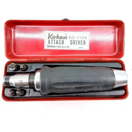 Impact-Schraubendreher mit Bits KOKEN 4112G