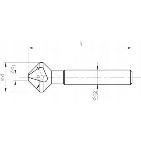 Senker DIN 335-C 30,0  HSSE TIN