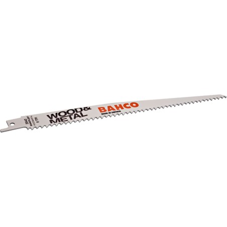 Bahco Bahco Sägeblätter für Kettensägen Sandflex Bi-Metal 300 mm × 1,3 mm SL 8/12 TPI, für Holz und Metall, 5 Stück