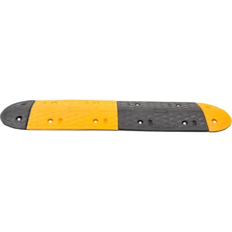 vidaXL vidaXL Bremsschwelle, gelb-schwarz, 129 x 32,5 x 4 cm, aus Gummi