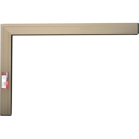 BAU-WINKELWINKEL, ELOXIERT, MIT QUERSTÜCK, 100 x 100 CM, 2 LIBELLEN [EXPERT]