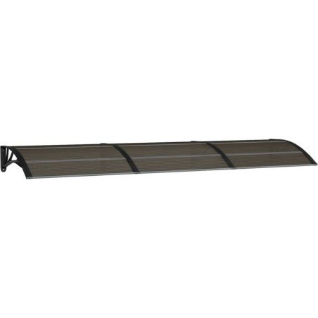 vidaXL vidaXL Türvordach, schwarz, 300 x 75 cm, Polycarbonat