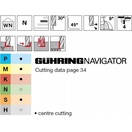 GUHRING-Hartmetallfräser HA 16,0 mm