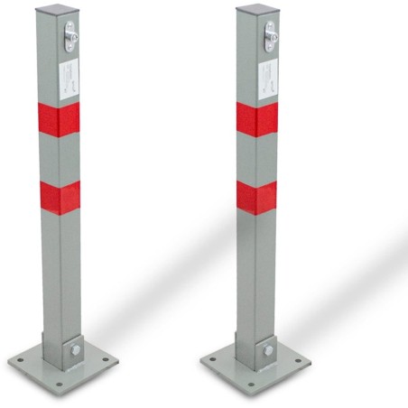 Einzelne Parkabsperrung, Pfosten 65 cm, klappbar, 2 Stück