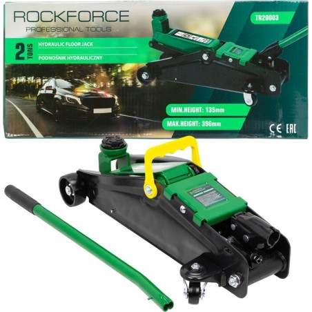 Rockforce Hydraulischer Werkstattheber 2 t (min. Hubhöhe 135 mm, max. Hubhöhe 390 mm)