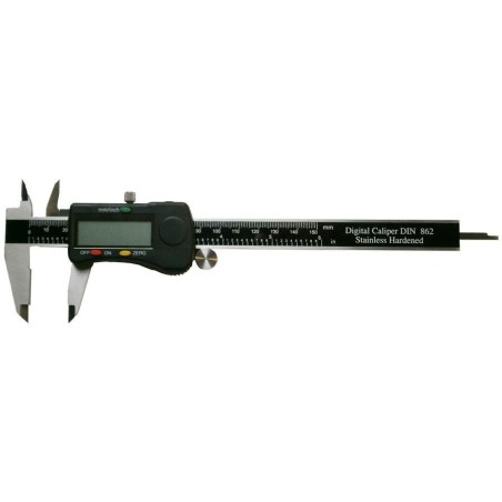 Gimex Digital-Schieblehre 150, 3 V/DATUM/SQ, schwarze Rolle (216.086)