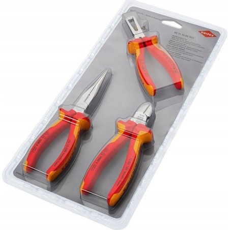 Knipex Werkzeugset für Elektroinstallationsarbeiten, 3-teilig