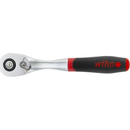 Wiha Wiha Umschaltknarre 1/4 Zoll mit Druckknopf und Kugelsicherung