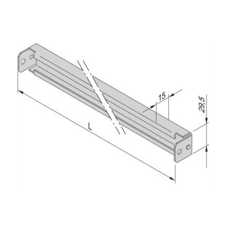 SCHROFF SCHROFF Varistar C-Schienen für Gehäuse mit einer Breite von 800 mm