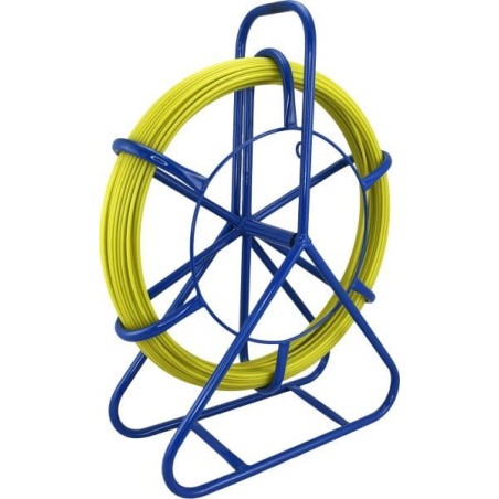Q-Lantec FRP-Faserglas-Zugleine zum Einziehen von Kabeln, Ø 3,8 mm, 15 m, ohne Rollen Q-LANTEC