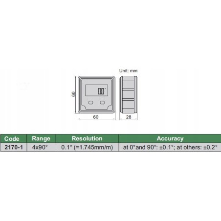 Insize Wasserwaage 4*90