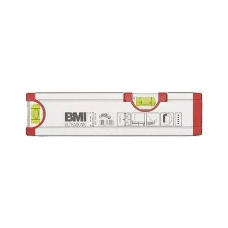 BMI Rieffel BMI Wasserwaage Ultrasonic 692 M, Länge 20 cm
