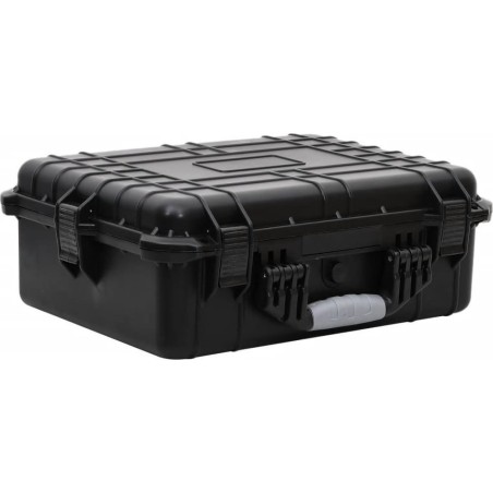 vidaXL Reisekoffer, schwarz, 52 x 40 x 19 cm, PP