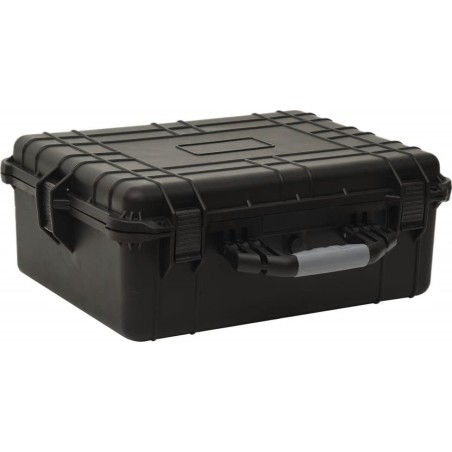 vidaXL Reisekoffer, schwarz, 55 x 43 x 21 cm, PP