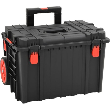 vidaXL vidaXL Werkzeugkoffer im Flugzeugdesign, schwarz, 56,5 x 45,5 x 48 cm, PP