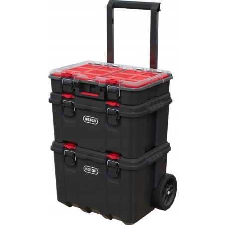 Kadax Keter Werkzeugkasten auf Rollen, 150-Liter-Set