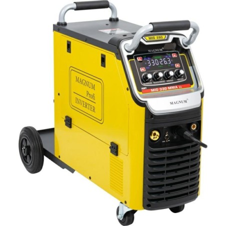 Magnum HALBAUTOMATISCHES SCHWEISSGERÄT INV. MIG-330 MMAV2 IGBT 4X4, 330 A/60 %, 400 V, MB24/5, GP50, MIT, KABEL, MMA, SCHLAUCH, W16 5P