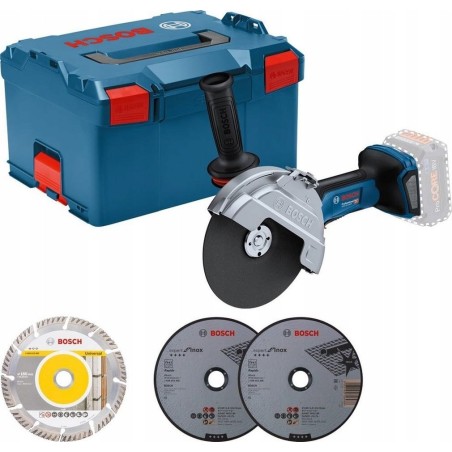 Bosch Akku-Winkelschleifer BITURBO GWS 18V-180 P Professional solo, 180 mm (blau/schwarz, ohne Akku und Ladegerät)