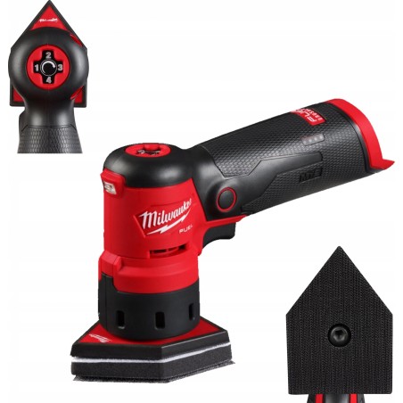 Milwaukee M12FDSS-0B Akku-Schwingschleifer 12 V, 88,8 x 63,5 cm (4933479680) – ohne Akku, ohne
