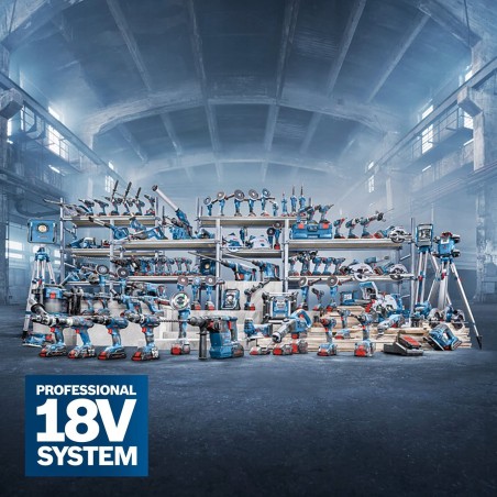 Bosch Akku-Bohrmaschine GSR 18V-45 Professional, 18 V (blau/schwarz, 2 Li-Ionen-Akkus à 2,0 Ah, im L-BOXX)